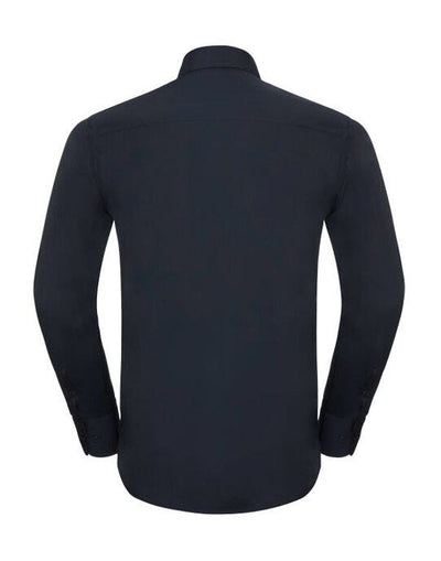 Russell Athletic Collection 924M Russell Collection Mens LS Tailor Poplin - French Navy