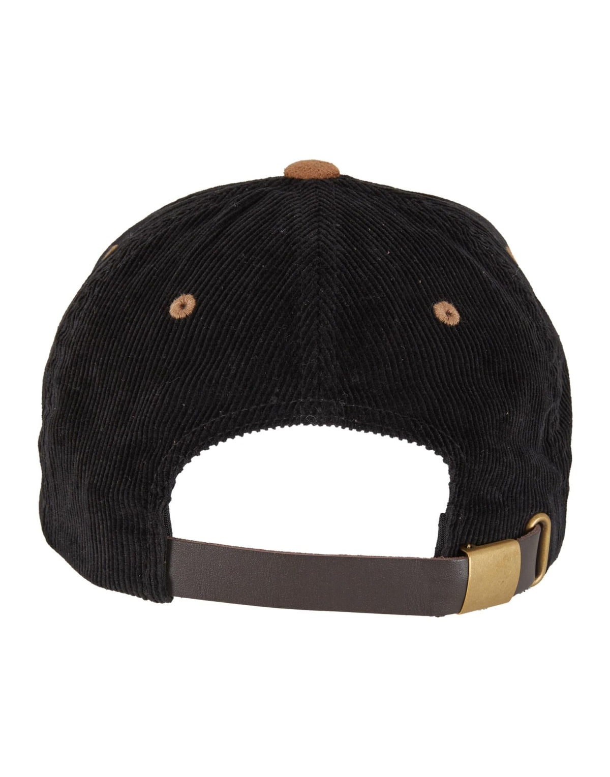 Flexfit 9279 Corduroy Classic Suede Cap - Black/Caramel