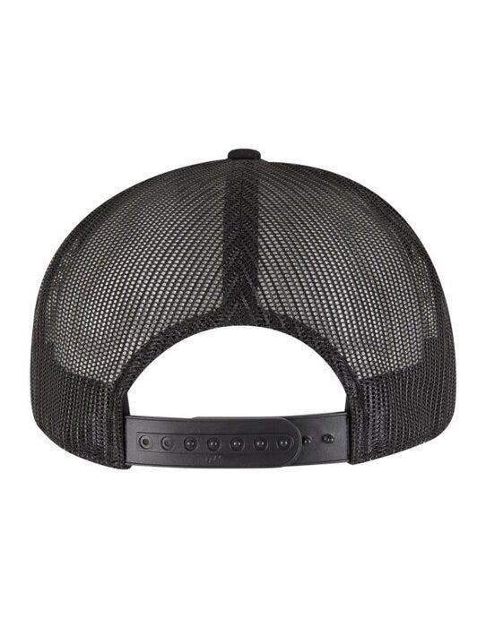 Flexfit 9294 7 Panel Classic Trucker Cap - Black/Black