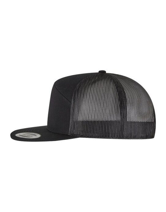Flexfit 9294 7 Panel Classic Trucker Cap - Black/Black