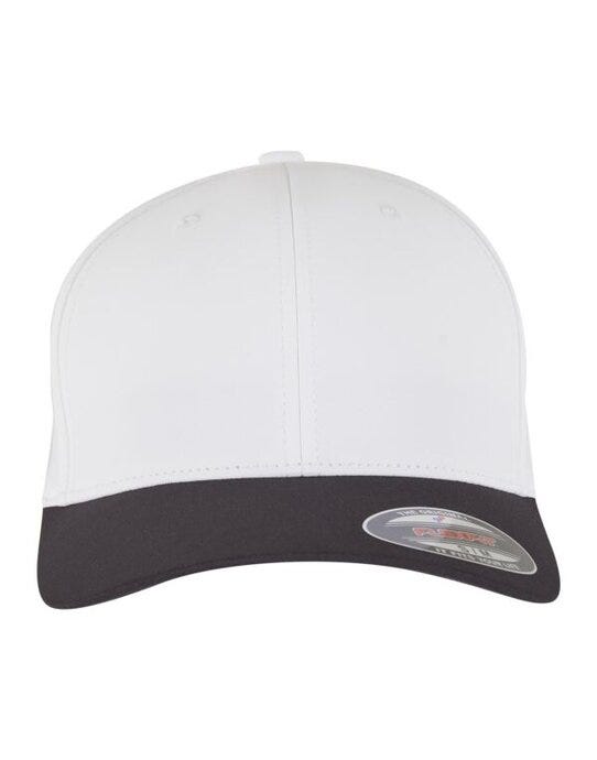 Flexfit 9295 Tech Water Repellent Cap - Black/White
