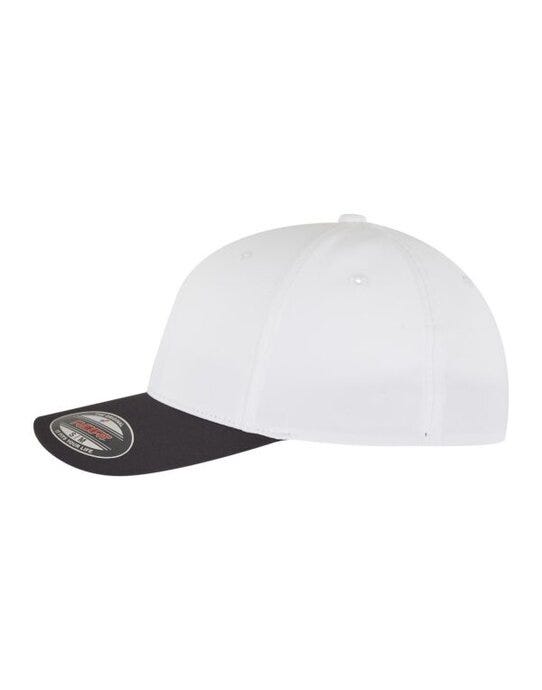Flexfit 9295 Tech Water Repellent Cap - Black/White