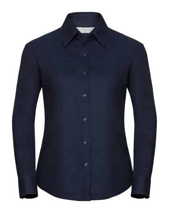 Russell Athletic Collection 932F Russell Collection Lady LS Tailor Oxford - Bright Navy