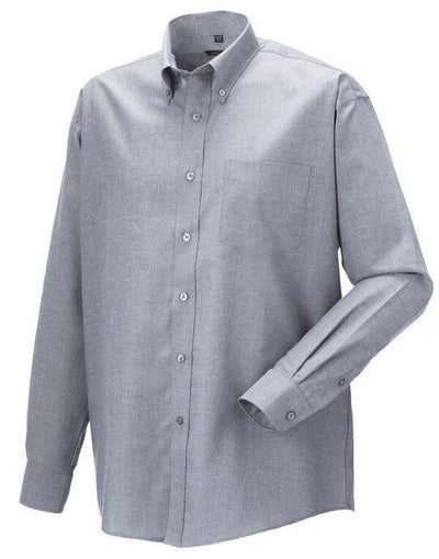 Russell Athletic Collection 932M Russell Collection Men LS Classic Oxford - Silver Grey
