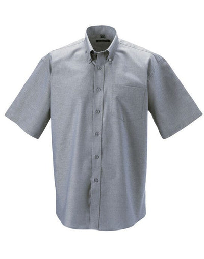 Russell Athletic Collection 933M Russell Collection Men SS Classic Oxford - Silver Grey