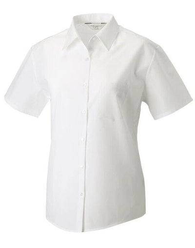Russell Athletic Collection 935F Russell Collection Lady SS Clasic Poplin - White