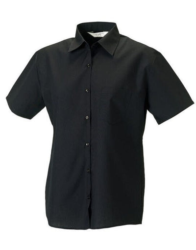 Russell Athletic Collection 935F Russell Collection Lady SS Clasic Poplin - Black