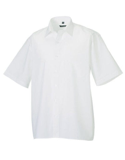 Russell Athletic Collection 935M Russell Collection Men SS Classic Poplin - White