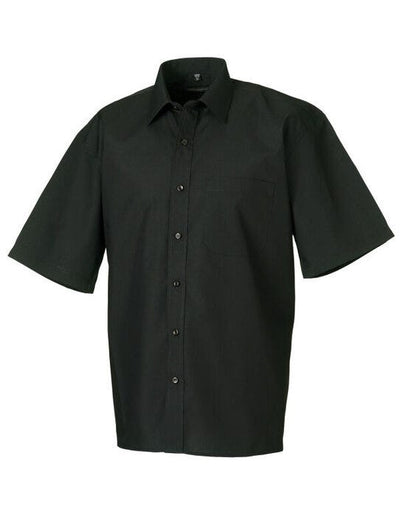 Russell Athletic Collection 935M Russell Collection Men SS Classic Poplin - Black