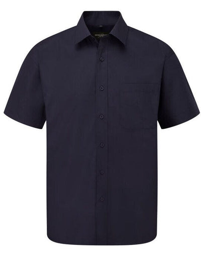 Russell Athletic Collection 935M Russell Collection Men SS Classic Poplin - French Navy