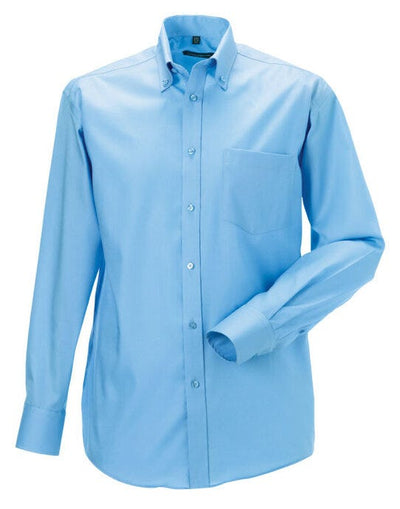 Russell Athletic Collection 956M Russell Collection Mens LS NonIron Shirt - Bright Sky