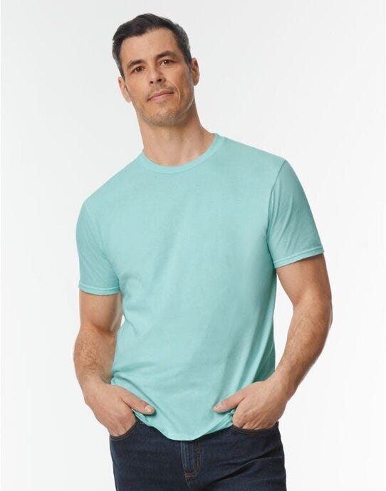 Gildan 980 Softstyle Adult T-Shirt - Teal Ice