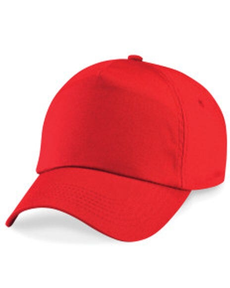 Beechfield B10 Original 5 Panel Cap - Bright Red