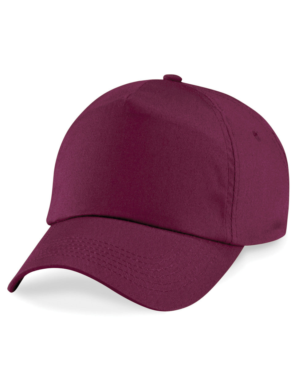 Beechfield B10 Original 5 Panel Cap - Burgundy