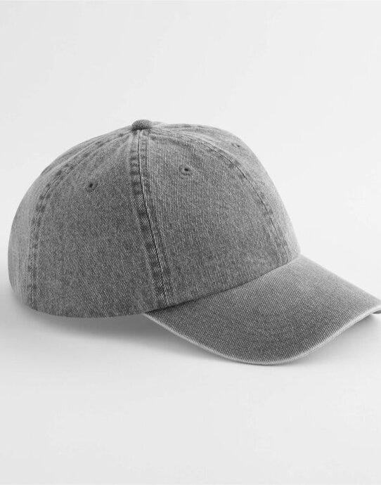 Beechfield B105 Denim Cap - Acid Grey