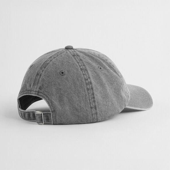 Beechfield B105 Denim Cap - Acid Grey