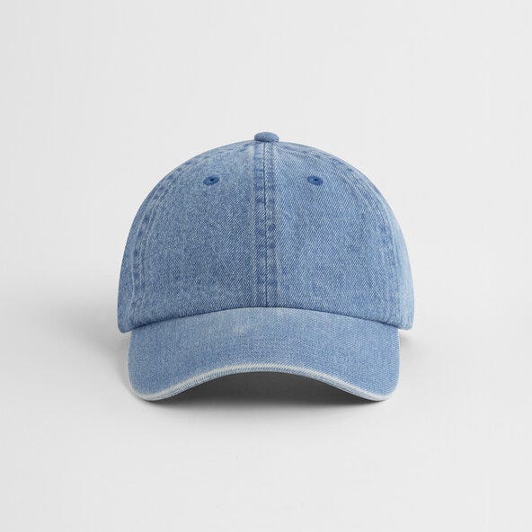 Beechfield B105 Denim Cap - Mid Blue