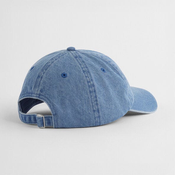 Beechfield B105 Denim Cap - Mid Blue