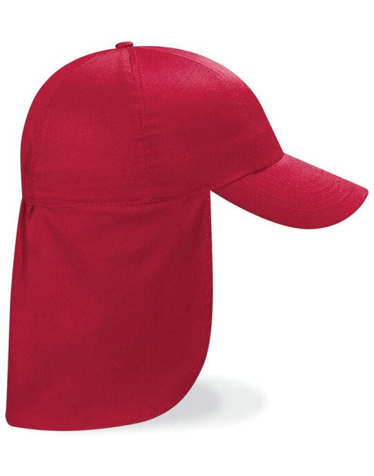 Beechfield B11B Junior Legionnaire Style Cap - Classic Red