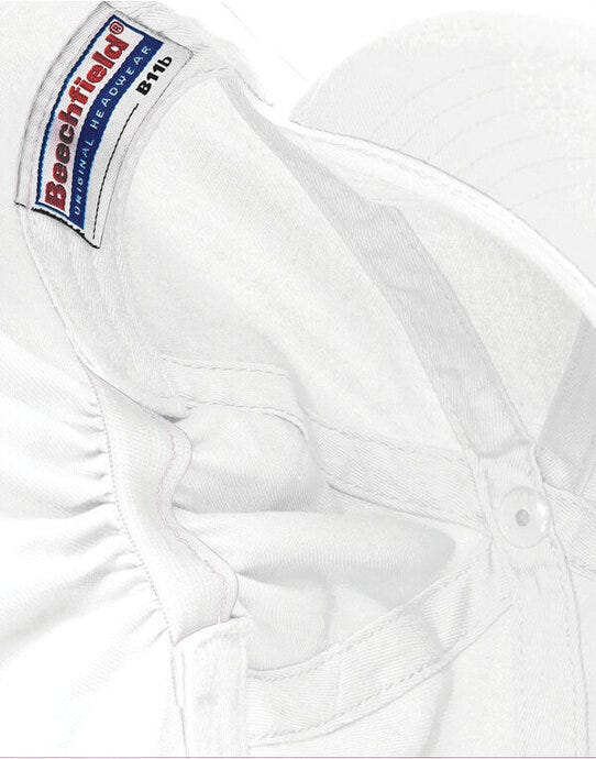 Beechfield B11B Junior Legionnaire Style Cap - White
