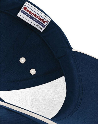 Beechfield B15C Ultimate Sandwich Peak Cap - French Navy/Putty