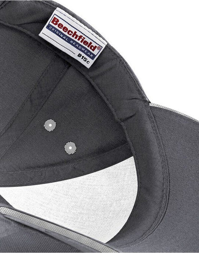 Beechfield B15C Ultimate Sandwich Peak Cap - Graphite Grey/oyster Grey