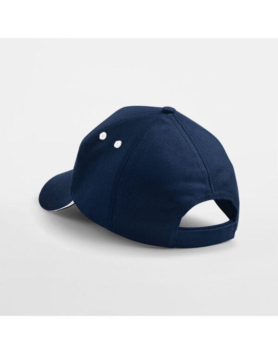 Beechfield B15C Ultimate Sandwich Peak Cap - French Navy/White