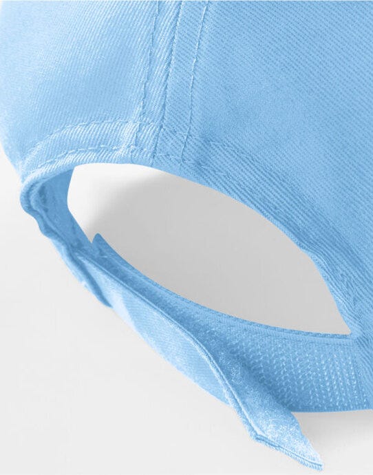 Beechfield B15C Ultimate Sandwich Peak Cap - Sky/White