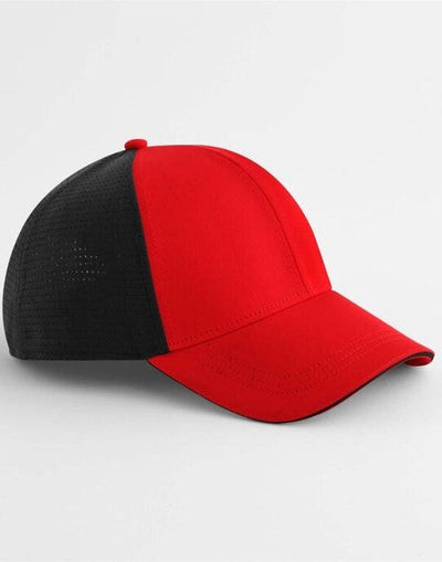 Beechfield B165 Club Cap - Red/Black