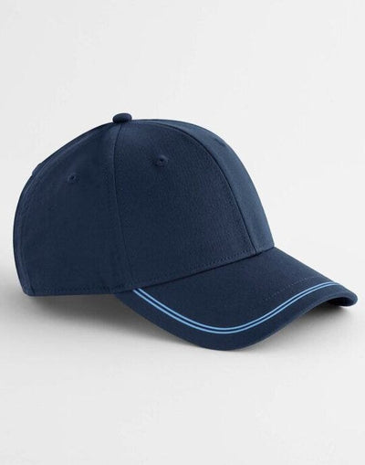 Beechfield B166R Match Day Cap - Navy/Sky