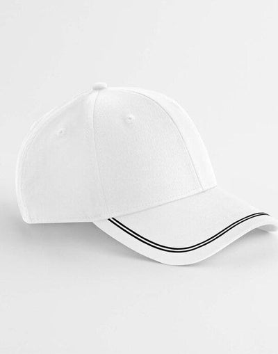Beechfield B166R Match Day Cap - White/Black