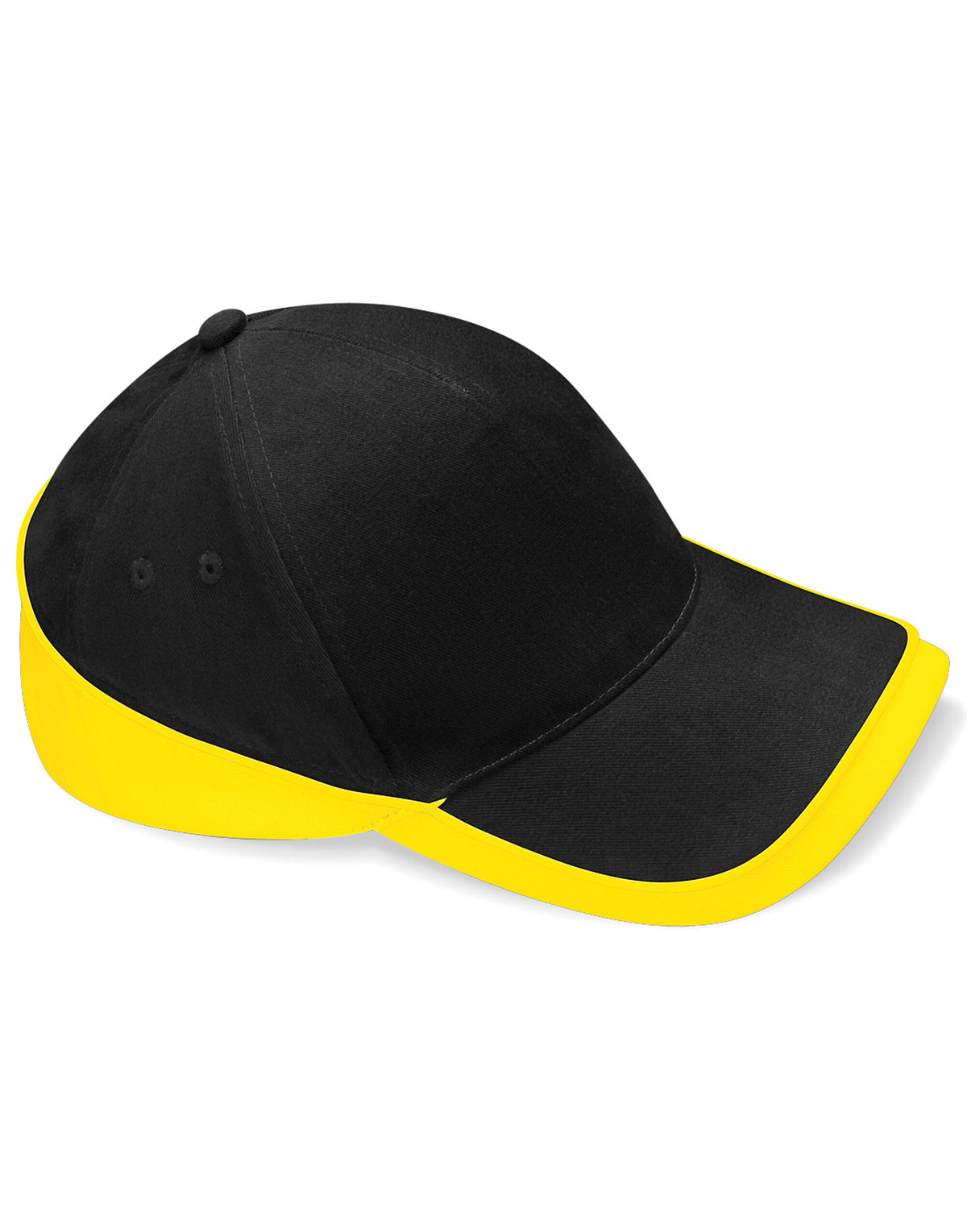 Beechfield B171 Teamwear Competition Cap - Black/Yellow