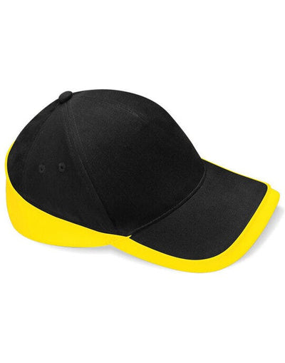 Beechfield B171 Teamwear Competition Cap - Black/Yellow