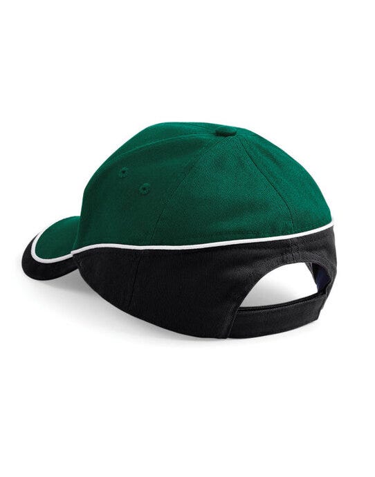 Beechfield B171 Teamwear Competition Cap - Bottle/Black/White