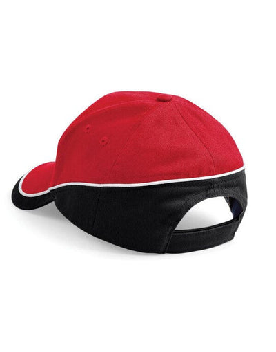 Beechfield B171 Teamwear Competition Cap - Classic Red/Black/White