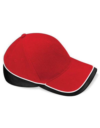 Beechfield B171 Teamwear Competition Cap - Classic Red/Black/White