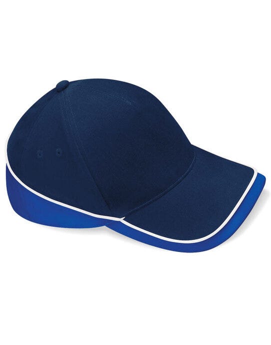 Beechfield B171 Teamwear Competition Cap - French Navy/Bright Royal/White