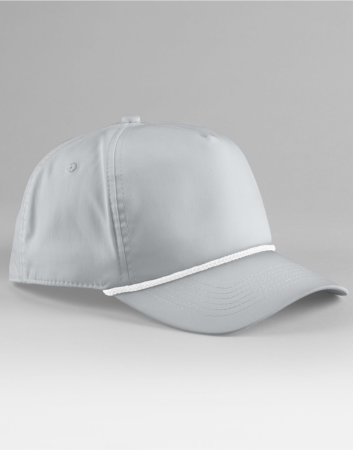 Beechfield B194R Rope Detail Golf Cap - Light Grey/White