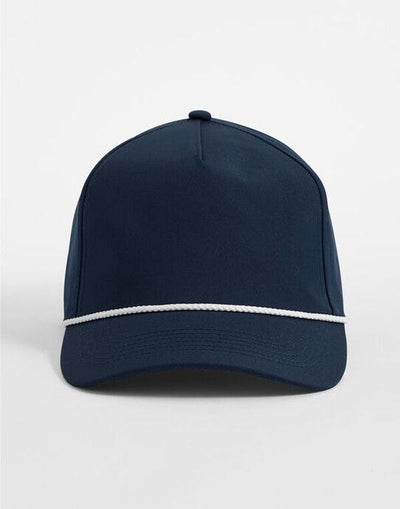 Beechfield B194R Rope Detail Golf Cap - Navy/White