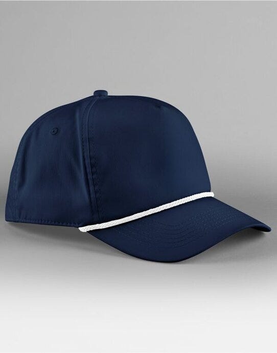 Beechfield B194R Rope Detail Golf Cap - Navy/White