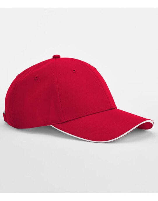Beechfield B195R Team Sports-Tech Cap - Classic Red/White