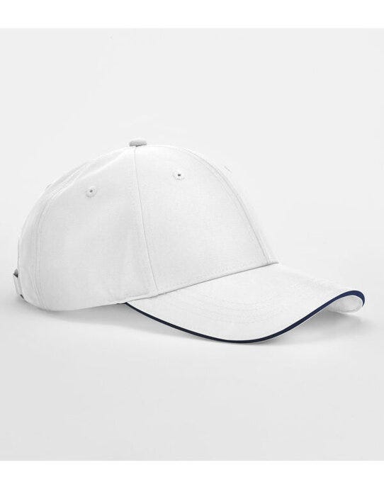 Beechfield B195R Team Sports-Tech Cap - White/French Navy