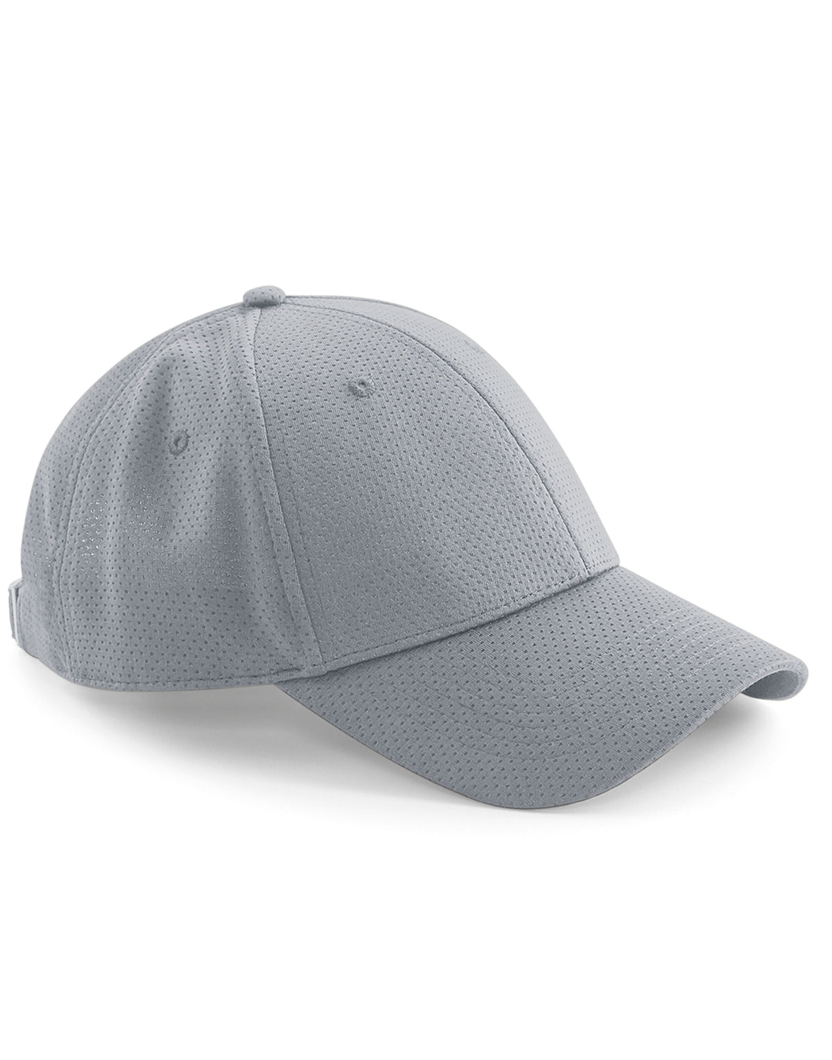 Beechfield B196 Air Mesh 6 Panel Cap - Light Grey