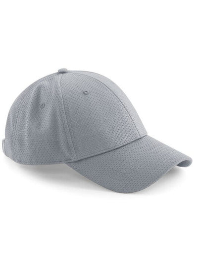 Beechfield B196 Air Mesh 6 Panel Cap - Light Grey