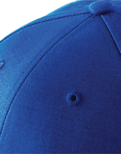 Beechfield B20 Athleisure 6 Panel Cap - Bright Royal/White