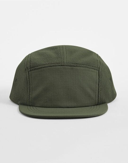 Beechfield B220R Fleece Outdoor Camper Cap - Olive Green