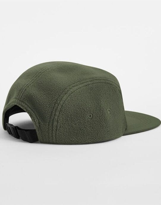 Beechfield B220R Fleece Outdoor Camper Cap - Olive Green