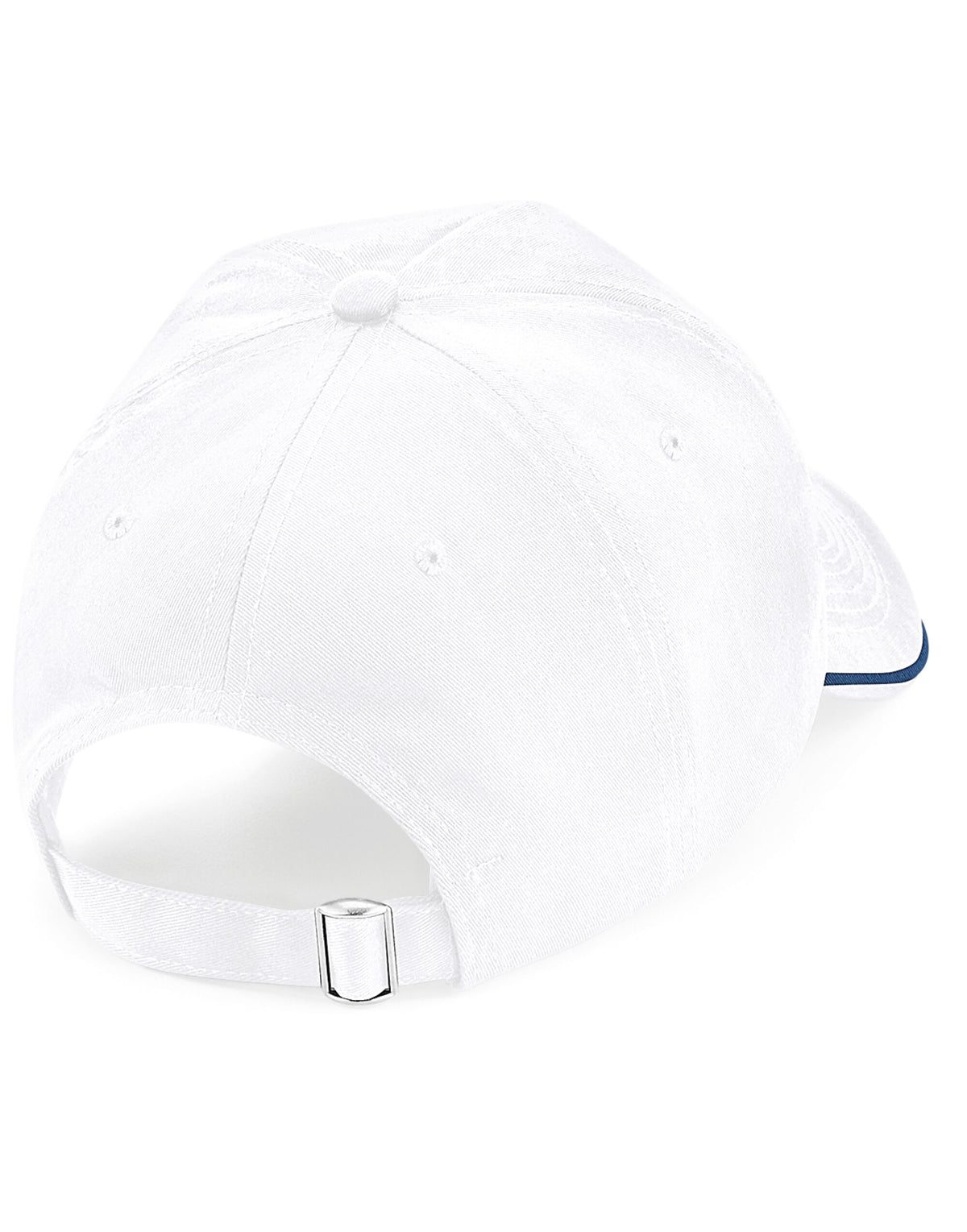 Beechfield B25C Authentic 5 Panel Piped Peak - White/French Navy