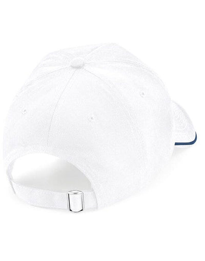 Beechfield B25C Authentic 5 Panel Piped Peak - White/French Navy