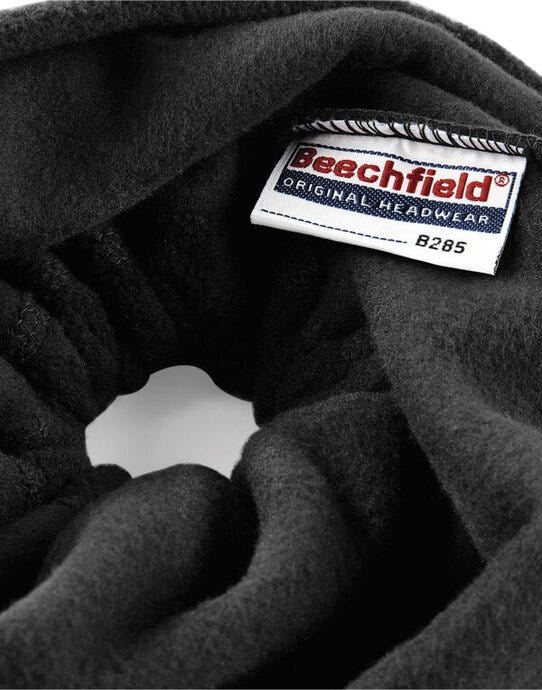 Beechfield B285 Suprafleece® Snood/Hat Combo - Black